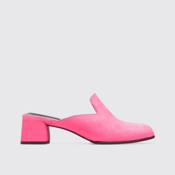 CAMPER Katie HOT PINK Nubuck slide - Picture 12 of 13